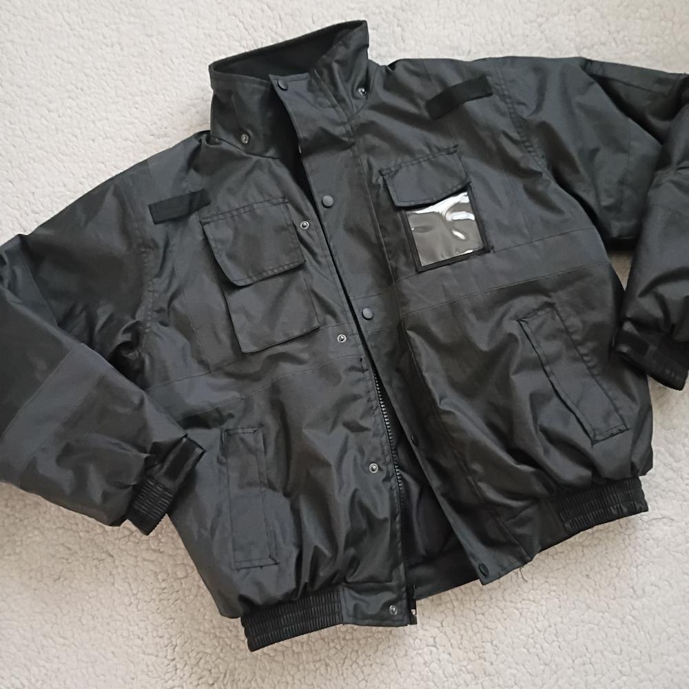 Black Hi-Vis Reflective Medium J2023 Safety Work Jacket - Picture 2 of 8
